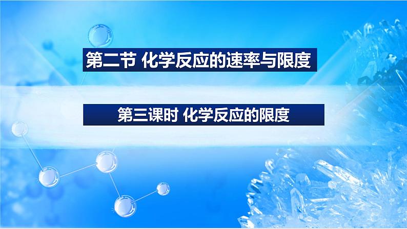 6.2.3 化学反应的限度（精品课件）第1页