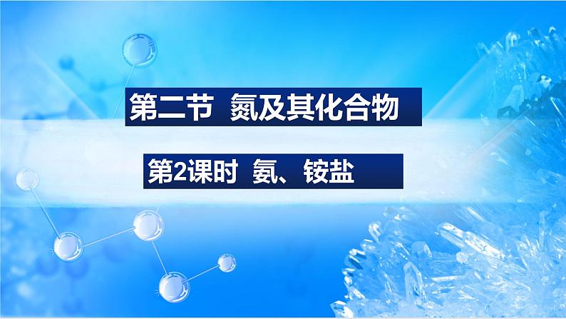 5.2.2氨、铵盐（精品课件）第1页