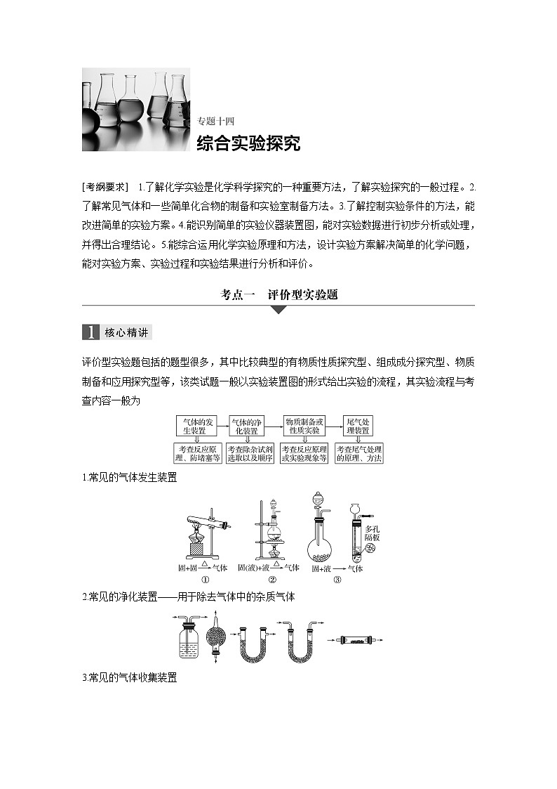 专题十四 综合实验探究第1页