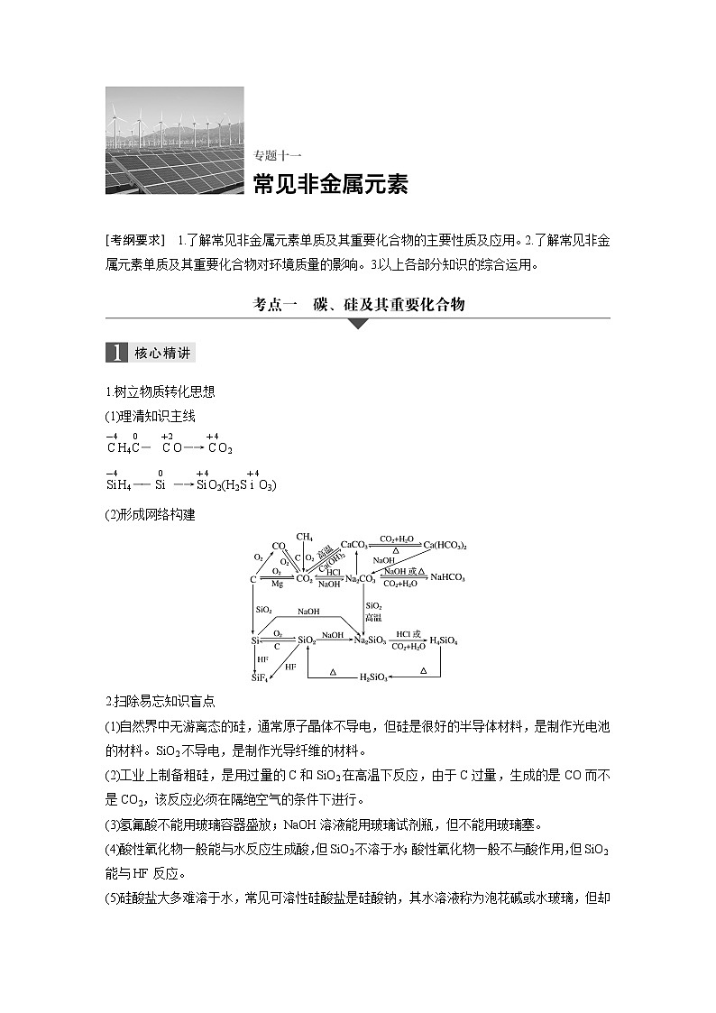 专题十一   常见非金属元素第1页
