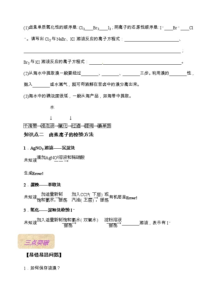 第12讲  氯及其化合物（基础过关）（二）(原卷版）第2页