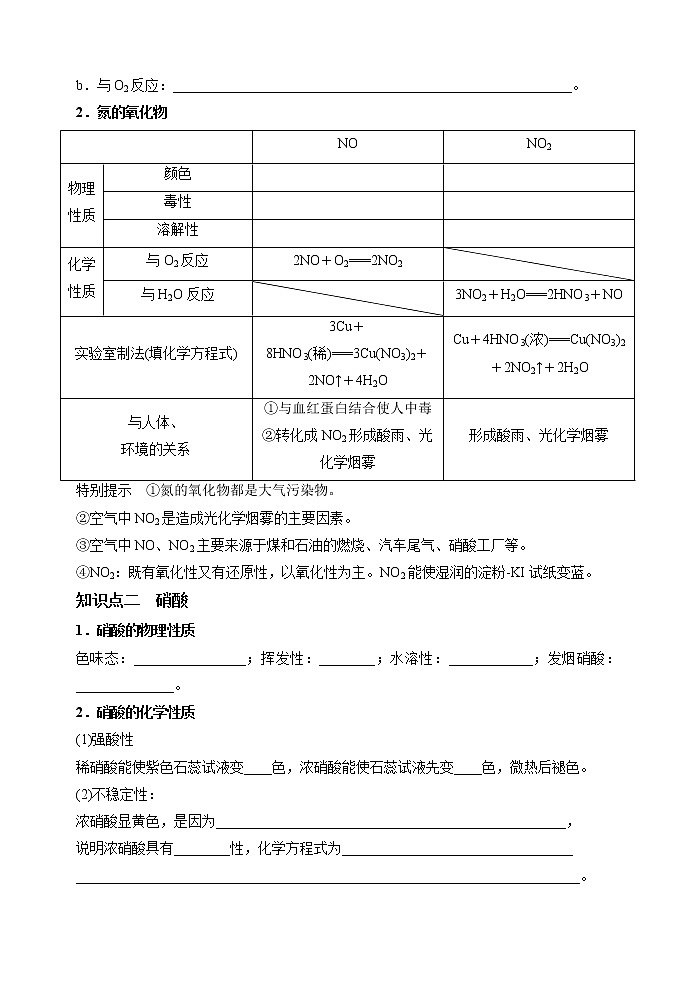第14讲  氮及其化合物（基础过关）(一)-(解析版）第2页