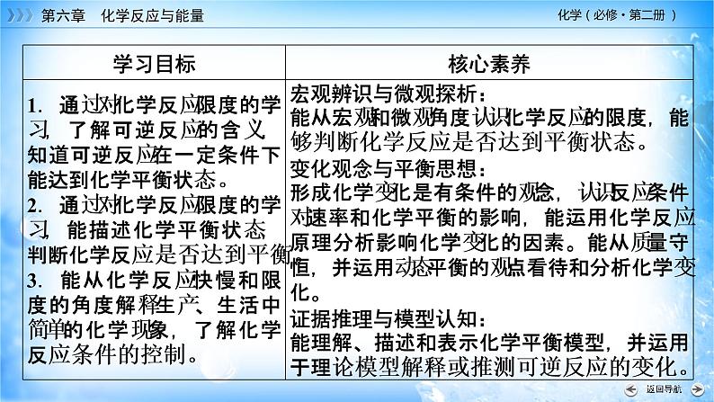 6.2.2 化学反应的限度和化学反应条件的控制 -2021-2022学年高一化学同步精品课件+教学设计+学案+课堂练习+课后练习+同步习题2套（有答案）（新教材19年人教版必修第二册）02