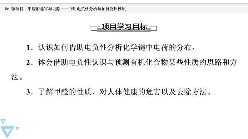 2021-2022学年高中化学新鲁科版选择性必修2 第1章微项目　甲醛的危害与去除——利用电负性分析与预测物质性质 课件第2页