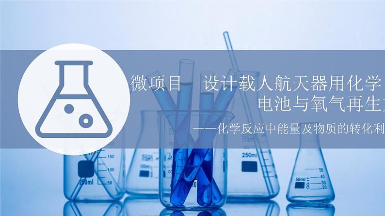 2021-2022学年高中化学新鲁科版选择性必修1 第1章 微项目　设计载人航天器用化学电池与氧气再生方案 课件第1页