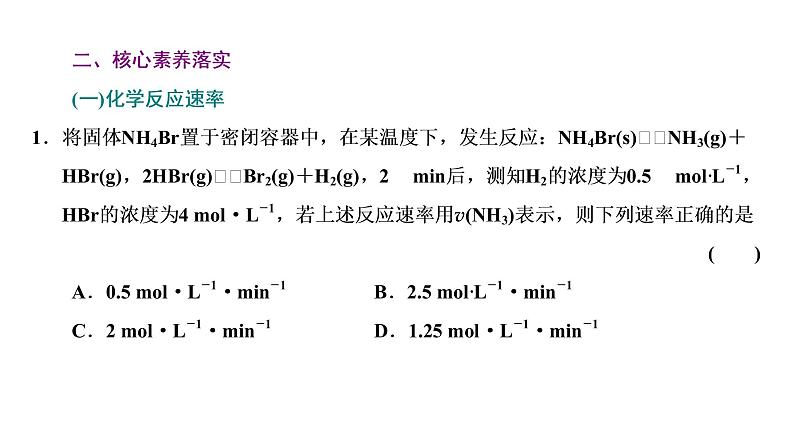 2021-2022学年高中化学新鲁科版选择性必修1 第2章 化学反应的方向、限度与速率 章末整合提升 课件（29张）05