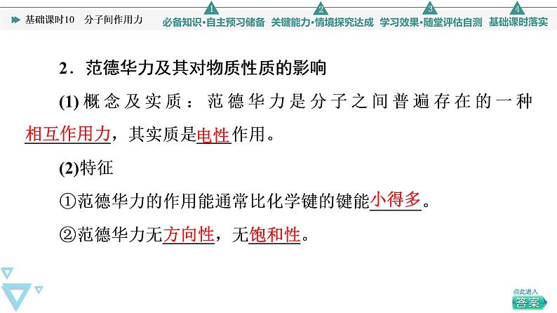 2021-2022学年高中化学新鲁科版选择性必修2 第2章第4节分子间作用力第1课时 课件第7页