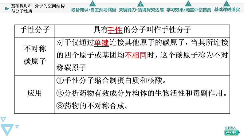 2021-2022学年高中化学新鲁科版选择性必修2 第2章第2节共价键与分子的空间结构第2课时 课件（51张）07