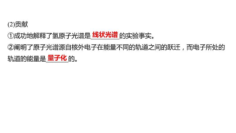 2021-2022学年高中化学新鲁科版选择性必修2 第1章 第1节原子结构模型 课件（62张）06