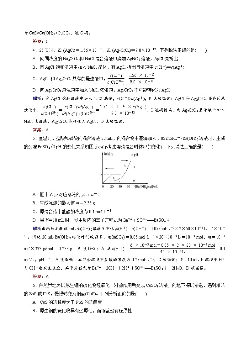 难溶电解质的溶解平衡练习题第2页