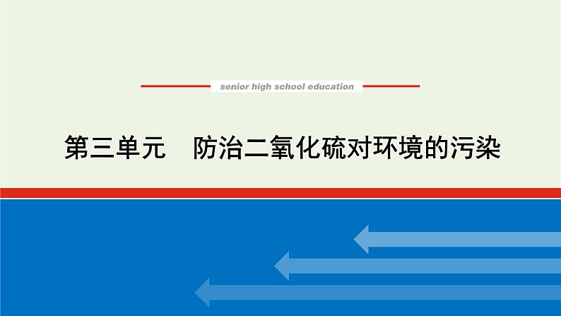 2021_2022学年新教材高中化学专题4硫与环境保护3防治二氧化硫对环境的污染课件苏教版必修1第1页