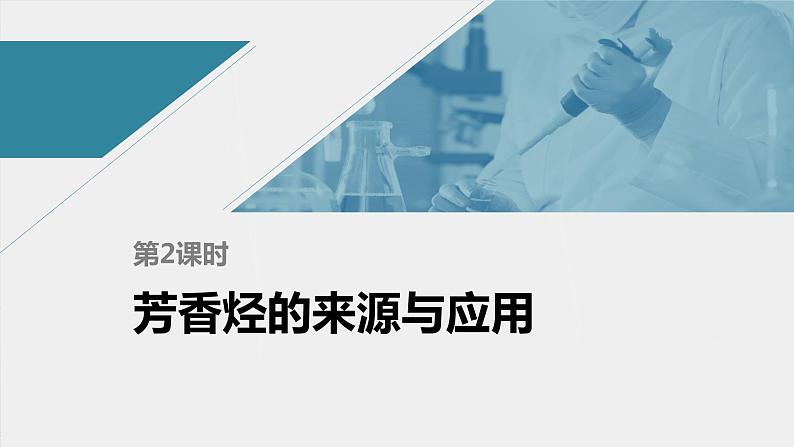 高中化学苏教版（2021）选择性必修3 专题3 第二单元 第2课时　芳香烃的来源与应用（50张PPT）第1页