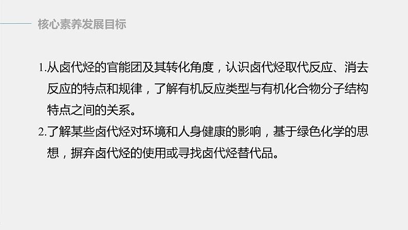 高中化学苏教版（2021）选择性必修3 专题5 第一单元　卤代烃（79张PPT）02