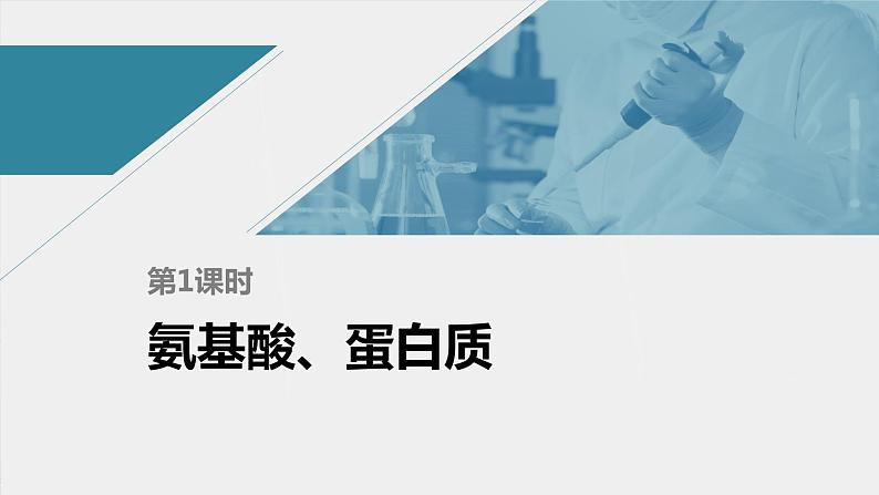 高中化学苏教版（2021）选择性必修3 专题6  第二单元 第1课时　氨基酸、蛋白质（76张PPT）01