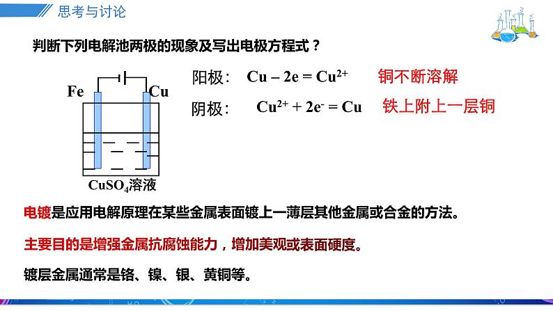 人教版2019选择性必修一4.2.2电解原理的应用课件PPT第5页