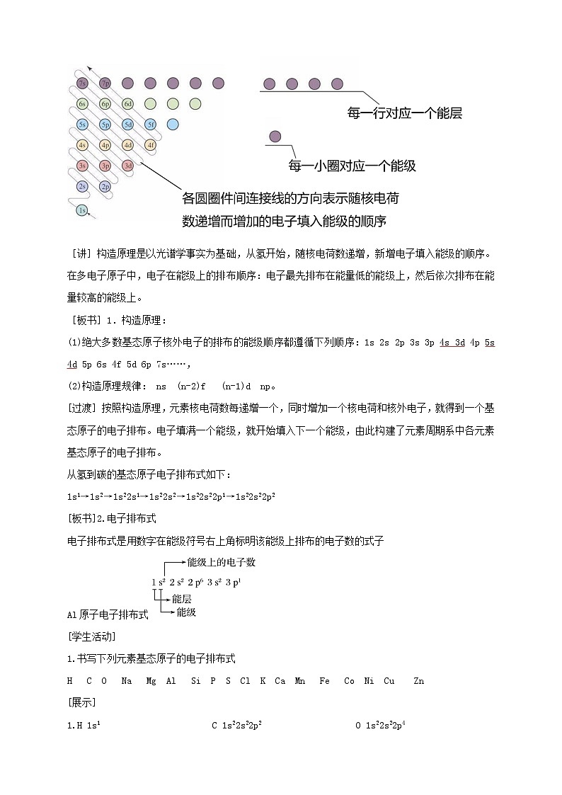 1.1.2 构造原理与电子排布式 电子云与原子轨-教学设计第2页