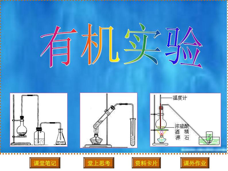 【精】高中化学2019新人教版选择性必修三有机化学实验课件PPT第1页