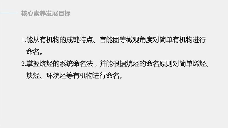 高中化学苏教版（2021）选择性必修3 专题2 第二单元 第2课时　有机化合物的命名（70张PPT）第2页