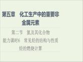 2021_2022学年高中化学第7章有机化合物第2节能力课时6常见烃的结构与性质烃的燃烧计算课件人教版必修第二册