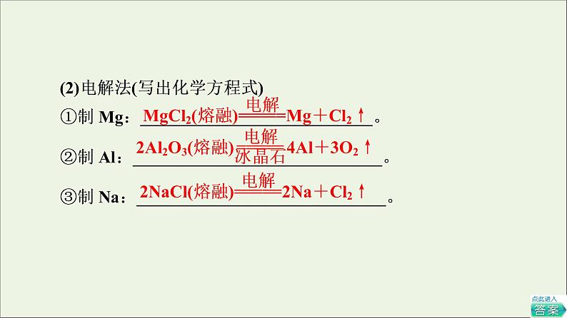 2021_2022学年高中化学第8章化学与可持续发展第1节课时19金属矿物与海水资源的开发利用课件人教版必修第二册07