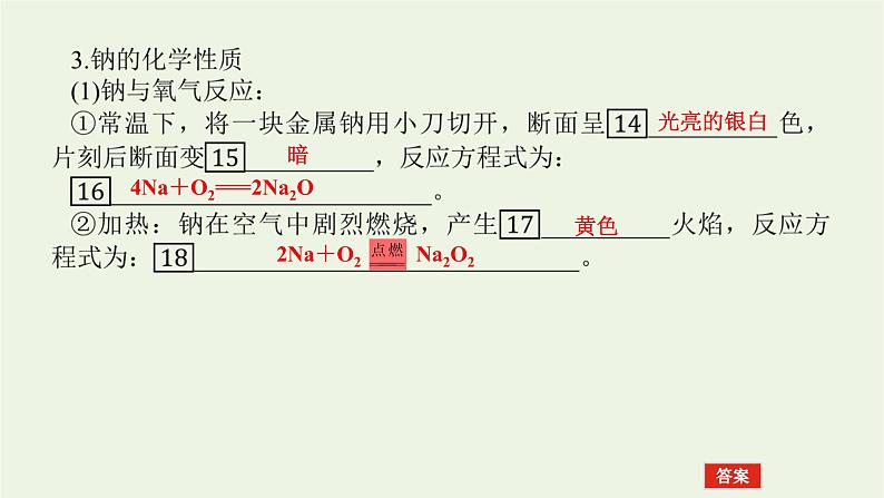 2021_2022学年高中化学专题3从海水中获得的化学物质2.1钠的性质与制备课件苏教版必修108