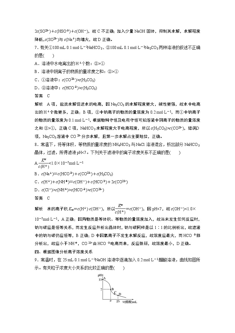 2021届高中化学同步选择性必修第一册 第3章 阶段重点突破练(五)学案第3页