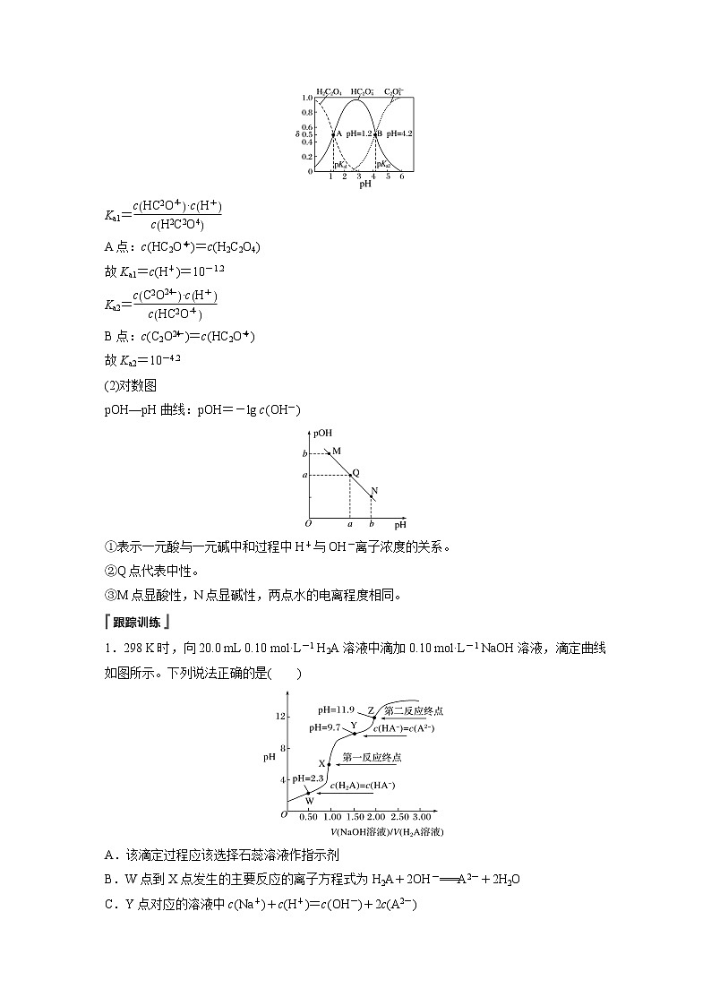 2021届高中化学同步选择性必修第一册 第3章 微专题6 酸碱中和反应过程中的图像分析学案02