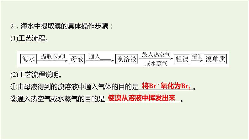 2021_2022学年新教材高中化学专题3从海水中获得的化学物质第三单元第1课时粗盐提纯从海水中提取溴课件苏教版必修107