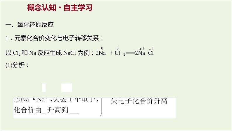 2021_2022学年高中化学专题3从海水中获得的化学物质第一单元第2课时氧化还原反应含配平课件苏教版必修103