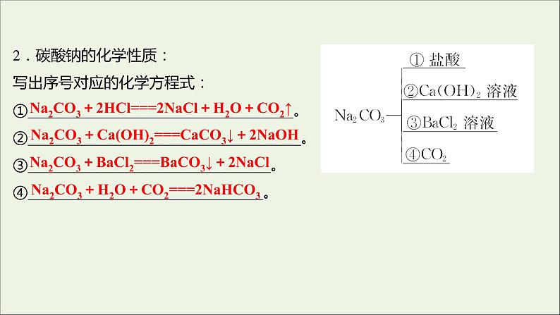 2021_2022学年高中化学专题3从海水中获得的化学物质第二单元第2课时碳酸钠碳酸氢钠课件苏教版必修104