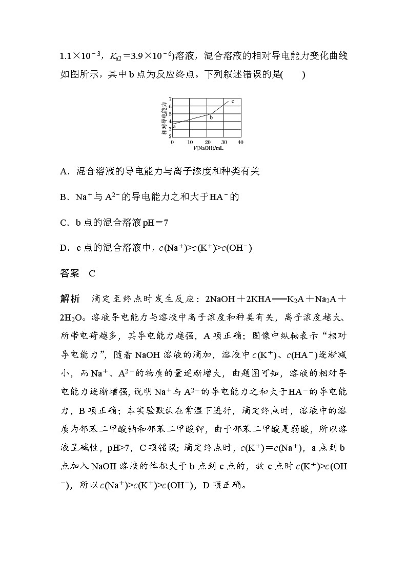 高中化学苏教版（2019）选择性必修1 专题3 水溶液中的离子反应 专题知识体系构建与核心素养提升学案03