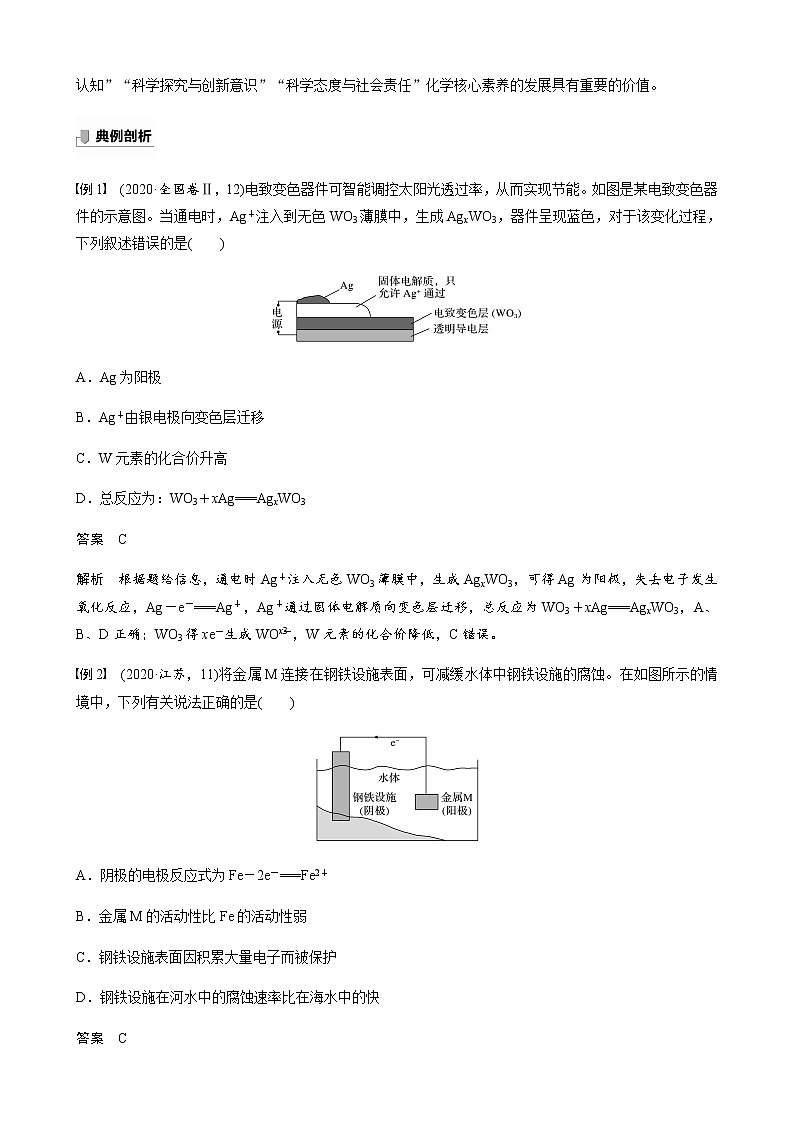 高中化学苏教版（2019）选择性必修1 专题1 专题知识体系构建与核心素养提升学案02