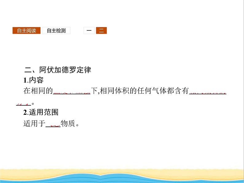 高中化学第1章认识化学科学第3节第2课时气体摩尔体积课件鲁科版必修104