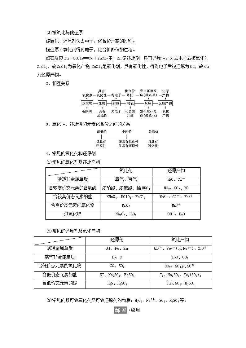2021_2022年新教材高中化学第二章元素与物质世界第3节第2课时氧化剂和还原剂学案鲁科版必修第一册第2页