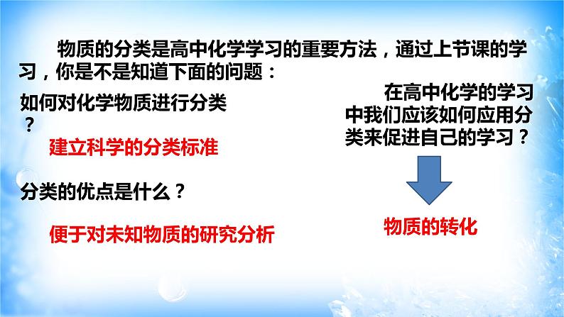 人教版必修一1.1.2 物质的转化课件（1）练习题第2页