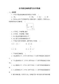 高中化学鲁科版 (2019)选择性必修2第2节 共价键与分子的空间结构第二课时免费一课一练