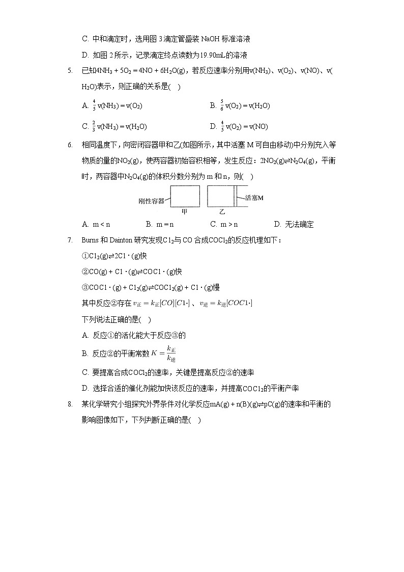 2021-2022学年安徽省亳州一中高二（上）第二次月考化学试卷第2页
