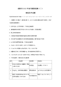 陕西省咸阳市2022年高考模拟检测（二）理科综合化学试题及答案