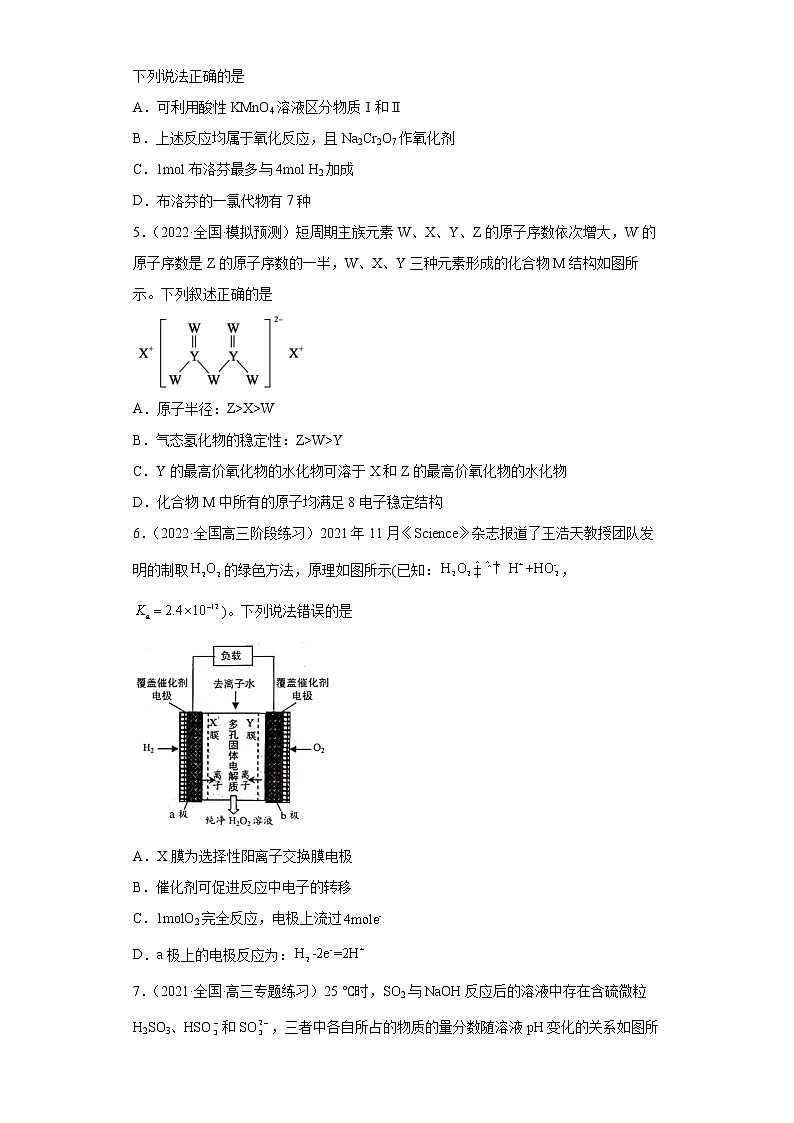 备战2022年高考化学一轮巩固模拟卷2（全国乙卷专用）02