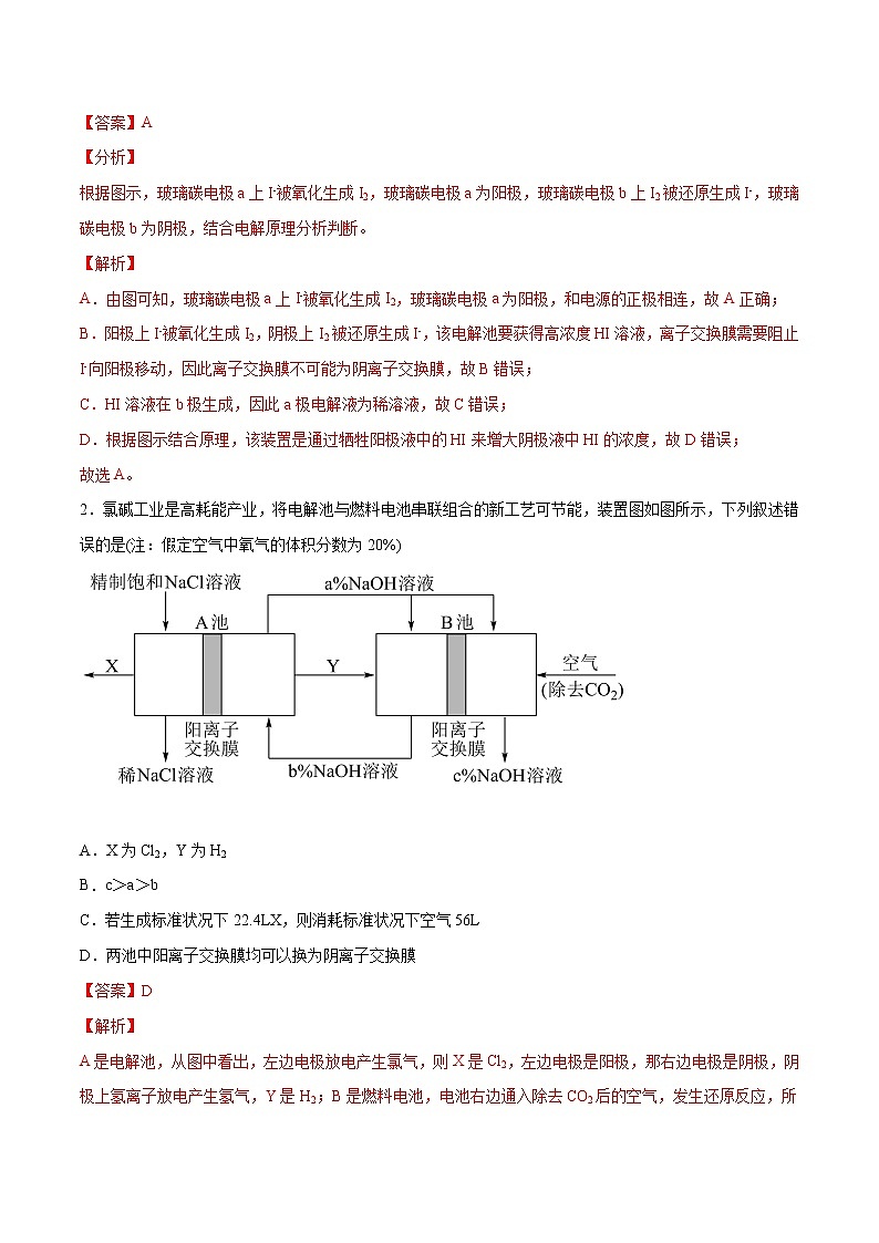 （全国通用）高考化学二轮热点题型归纳与变式演练 专题30  电化学中的交换膜（解析+原卷）学案03