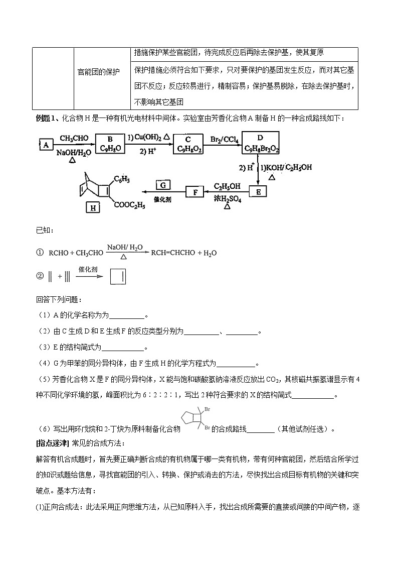 第33讲 有机推断与合成-2022年高考化学一轮复习名师精讲练03