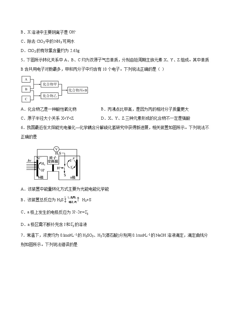 模拟试题3-2022年高考化学一轮复习名师精讲练第2页