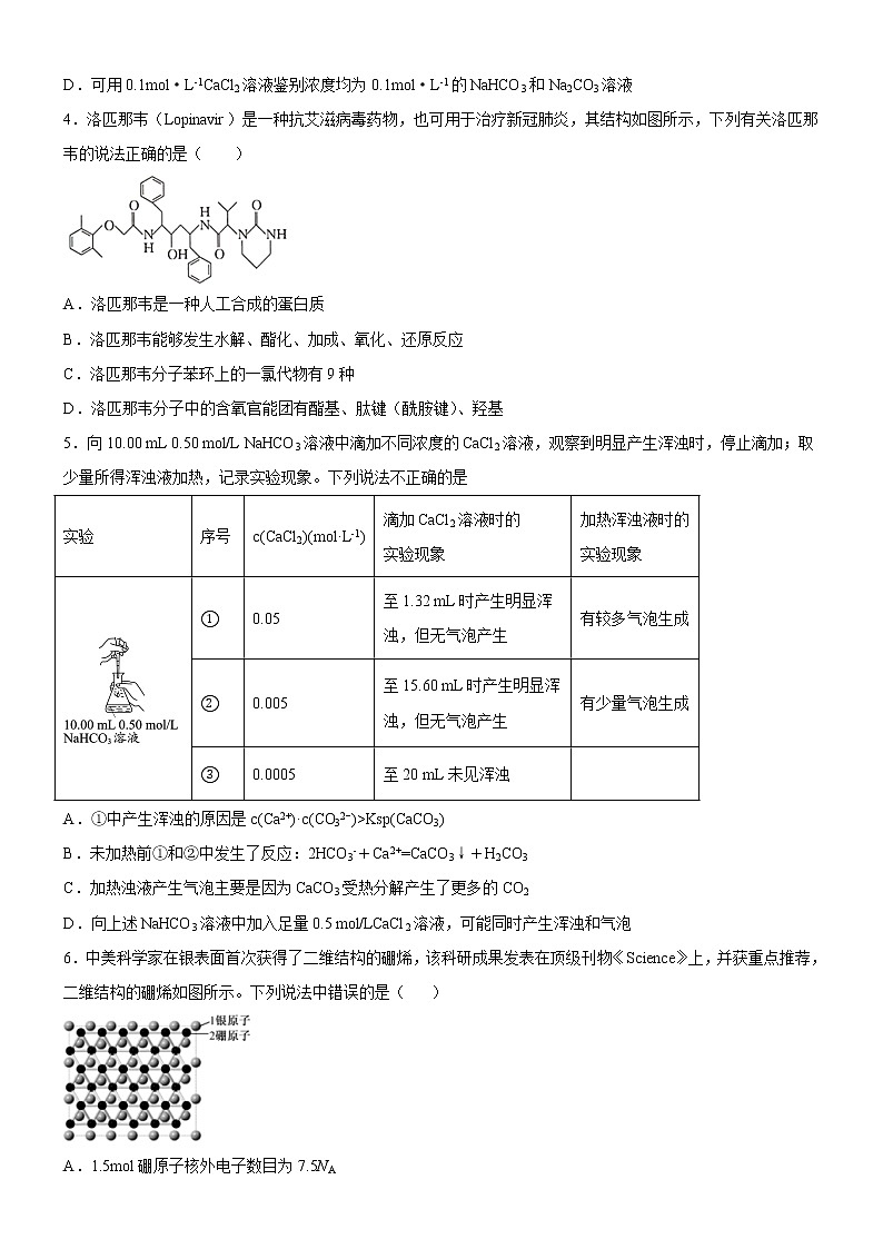 2022年新高考化学适应性考试模拟卷（山东专用）（九）（原卷版）第2页