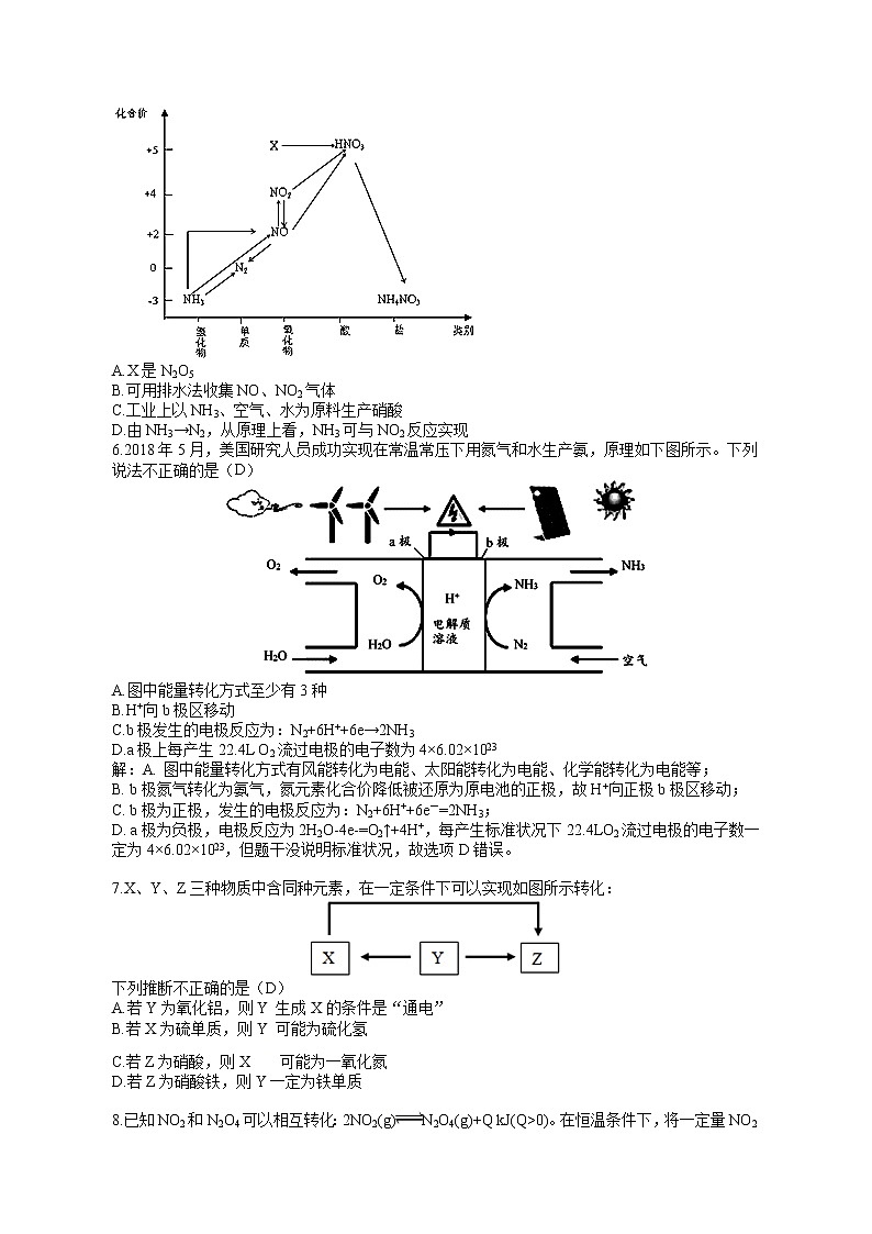 专题08《氮及其化合物》二轮复习-教师版-2022年高考化学二轮复习专题冲刺（上海专用）第3页
