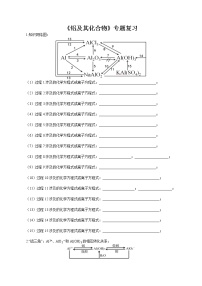专题11 《铝及其化合物》二轮复习--2022年高考化学二轮复习专题冲刺（上海专用）