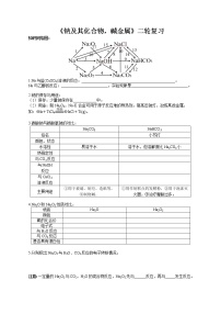 专题10 《钠及其化合物，碱金属》二轮复习--2022年高考化学二轮复习专题冲刺（上海专用）