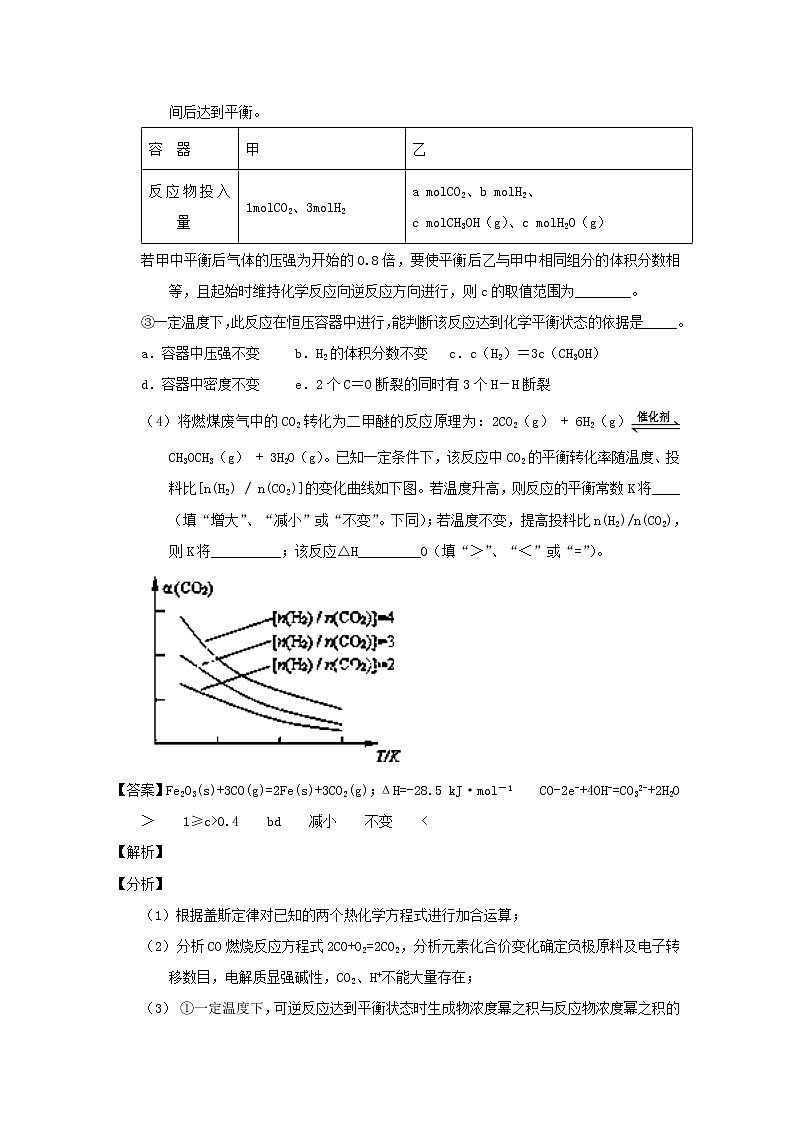 高考化学二轮专题大题练习专题31《化学平衡常数及化学平衡相关计算》(含详解)第3页