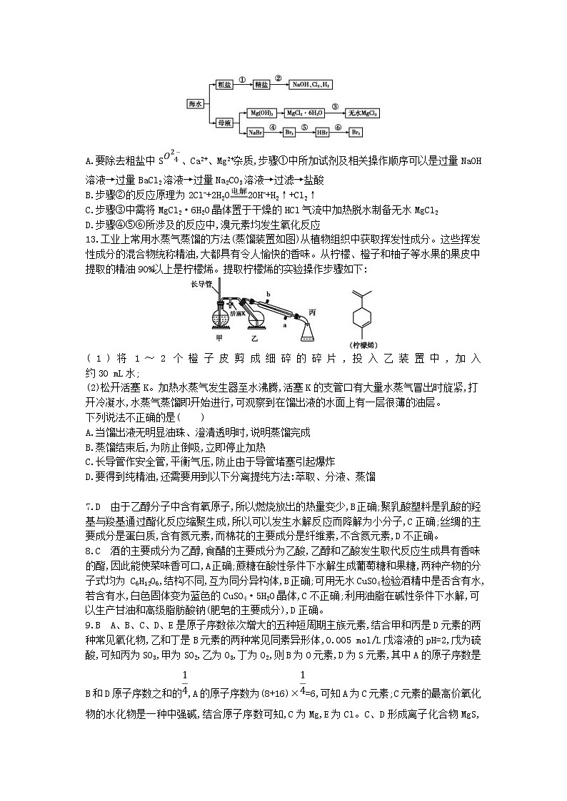 高考化学二轮复习选择题标准练习卷11（含答案详解）第2页