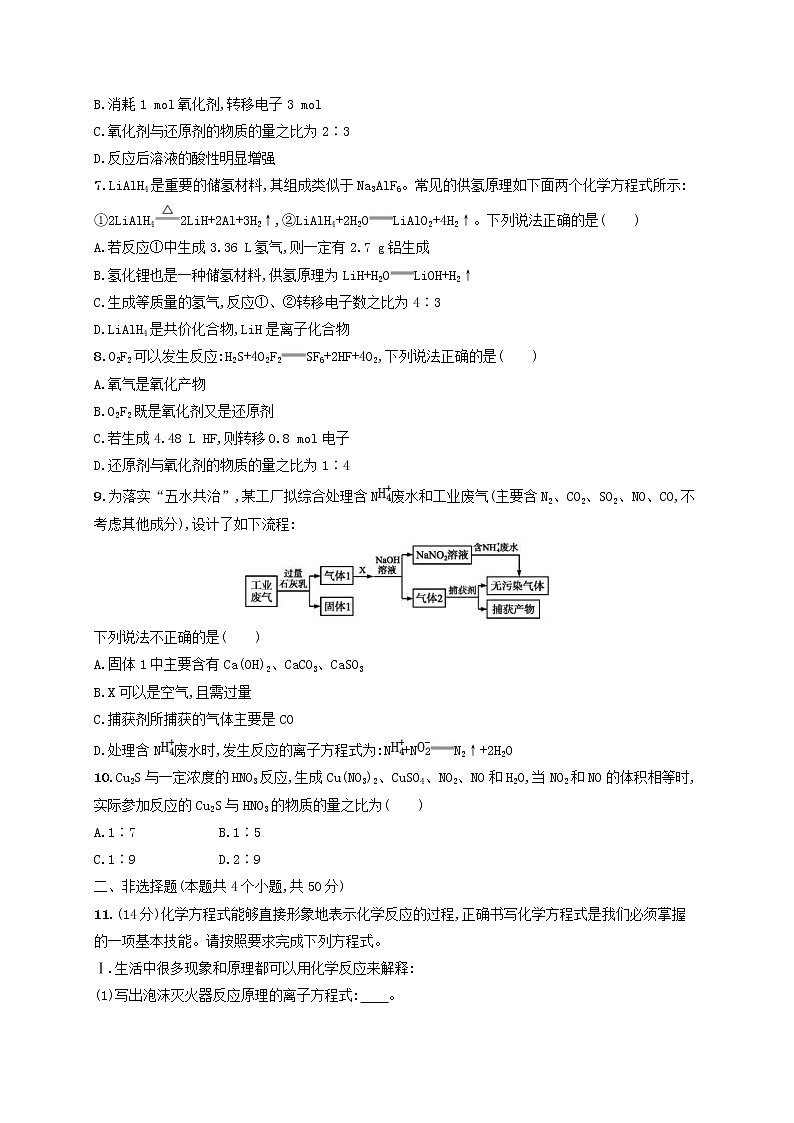 高考化学一轮复习考点规范练05《氧化还原反应》(含详解)02
