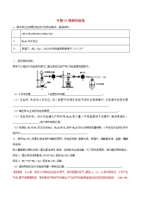 高考化学二轮复习专题23《物质的检验》练习卷（含详解）